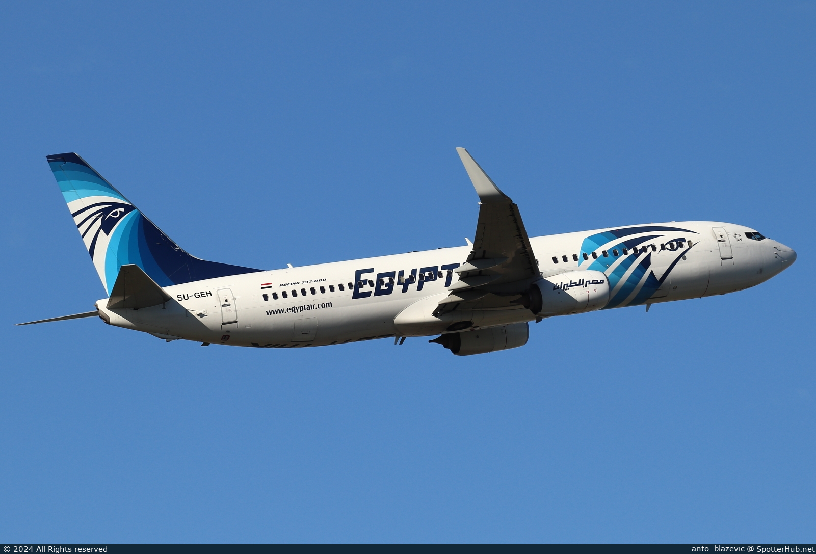 Photo of SU-GEH - Boeing 737-866 operated by Egyptair
