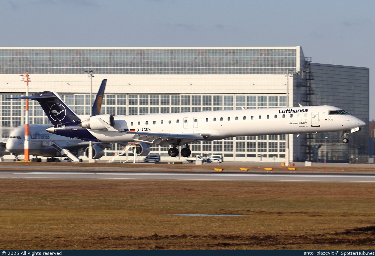 Photo of D-ACNW - Bombardier CRJ-900LR operated by Lufthansa CityLine