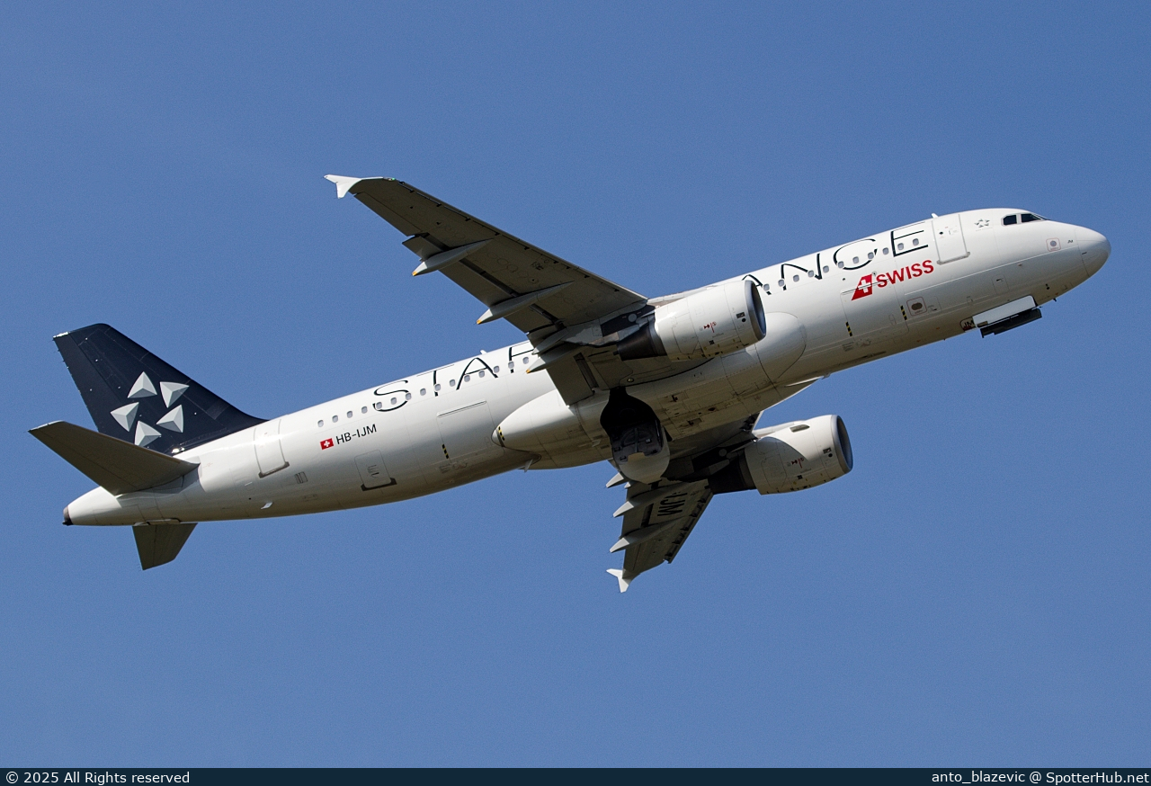 Photo of HB-IJM - Airbus A320-214 operated by Swiss International Air Lines