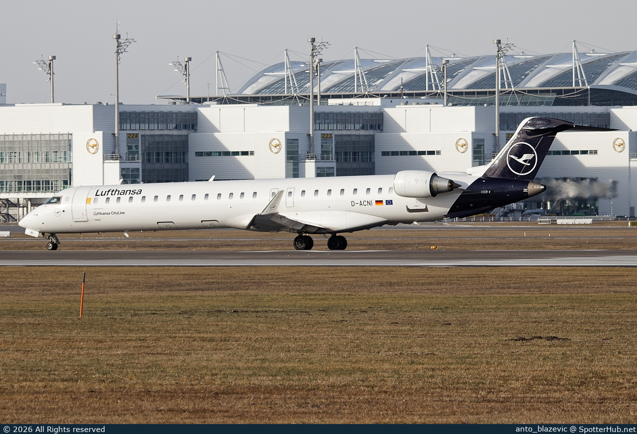Photo of D-ACNI - Bombardier CRJ-900LR operated by Lufthansa CityLine