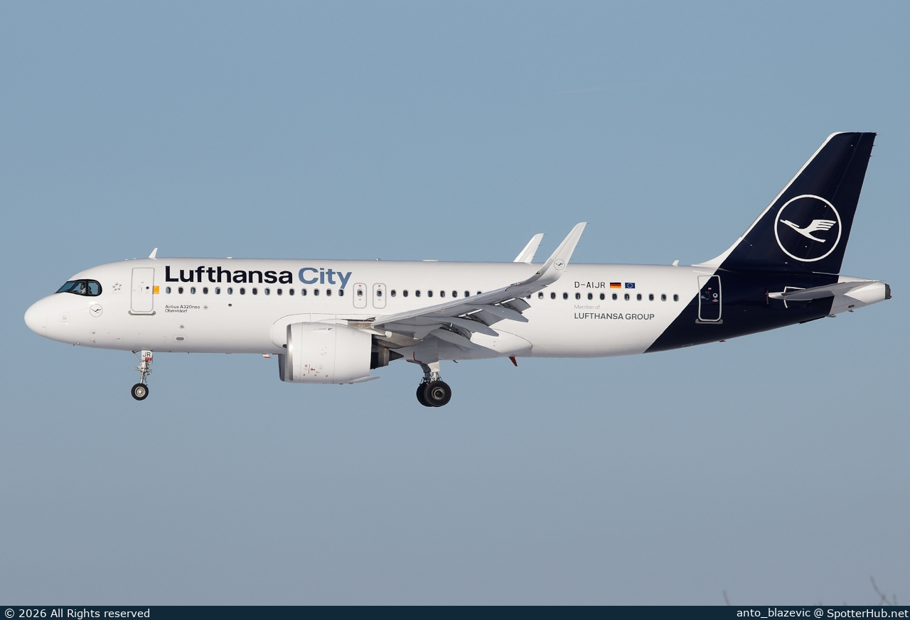 Photo of D-AIJR - Airbus A320-271N operated by Lufthansa City Airlines