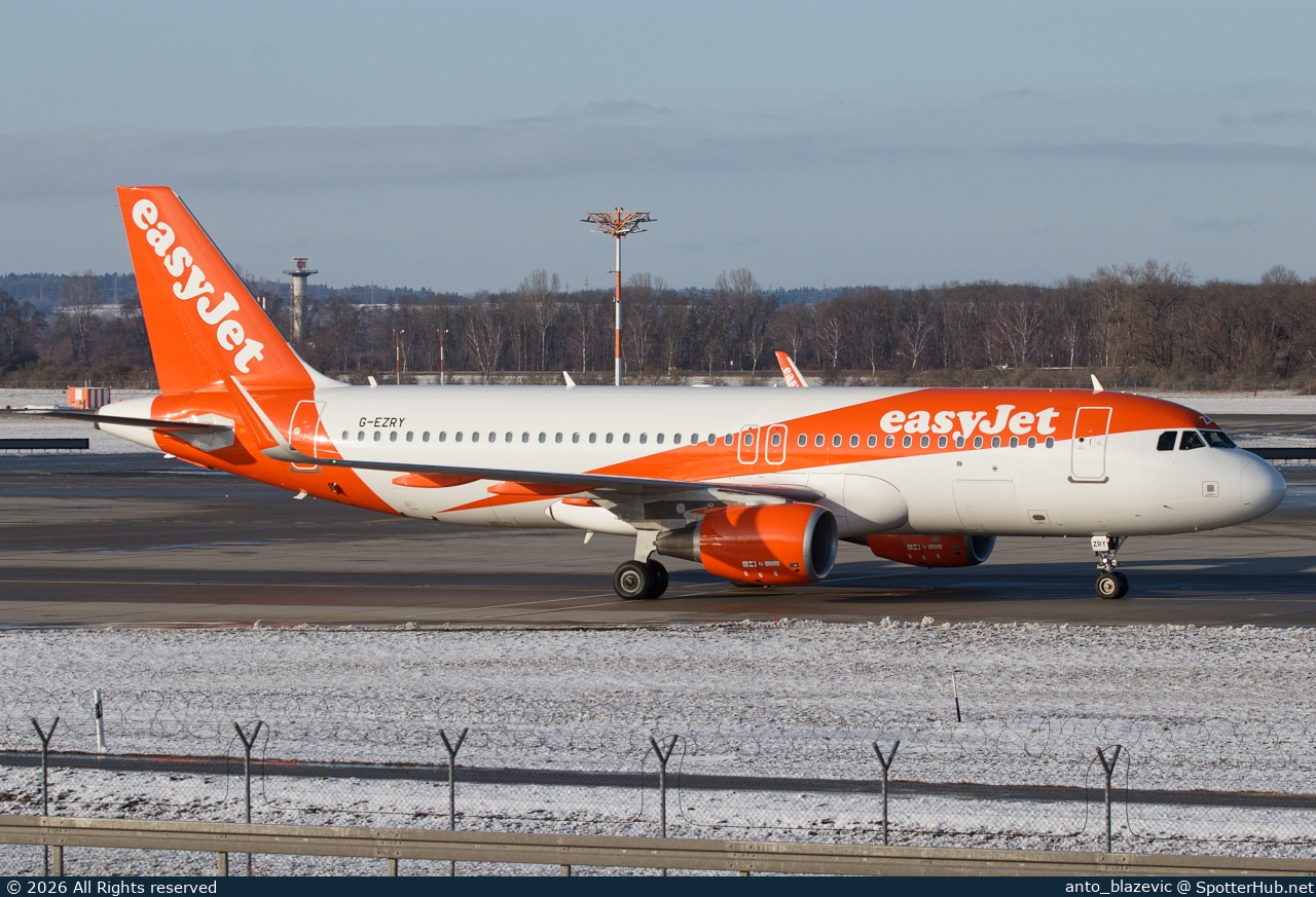 Photo of G-EZRY - Airbus A320-214 operated by easyJet