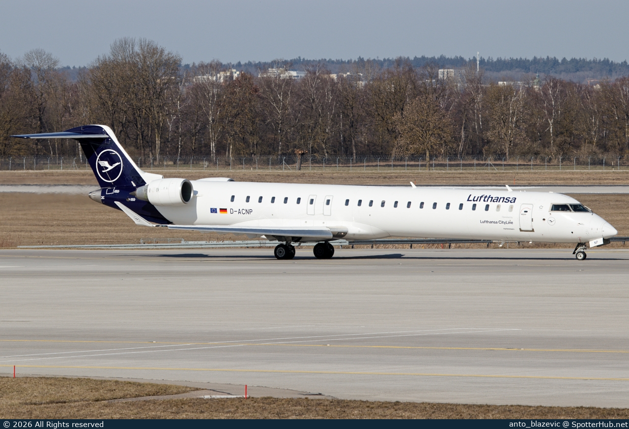Photo of D-ACNP - Bombardier CRJ-900LR operated by Lufthansa CityLine