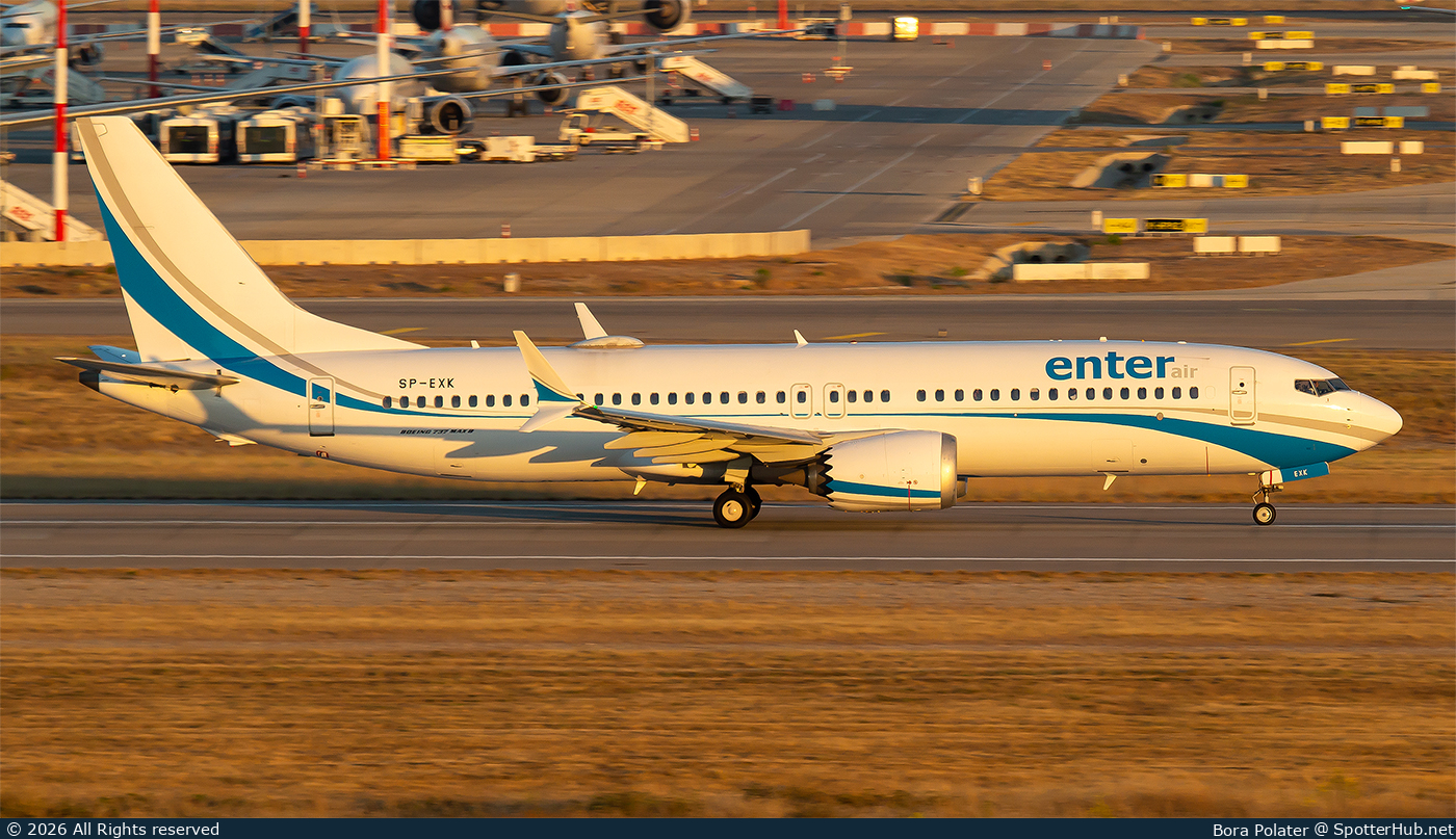 Photo of SP-EXK - Boeing 737 MAX 8 operated by Enter Air