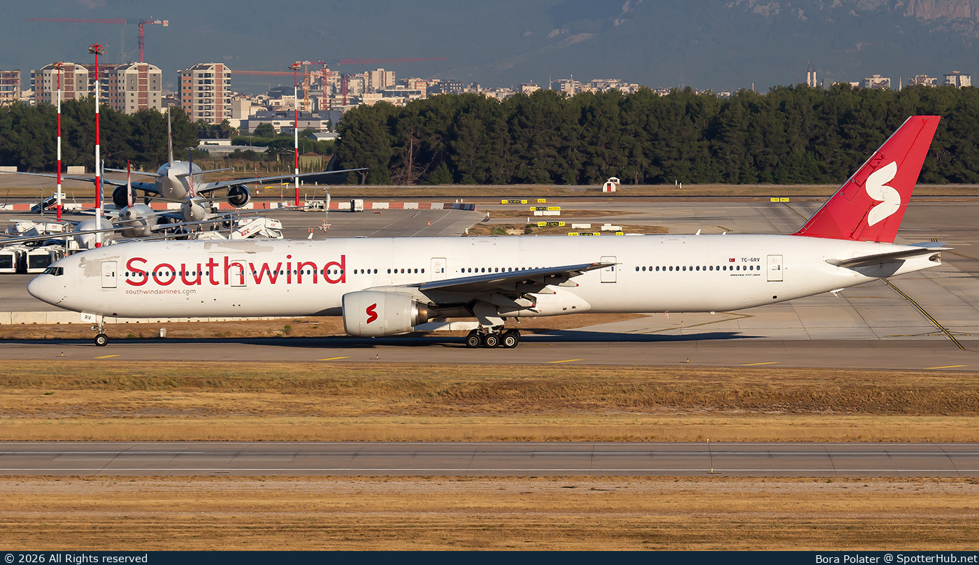 Photo of TC-GRV - Boeing 777-312 operated by Southwind Airlines