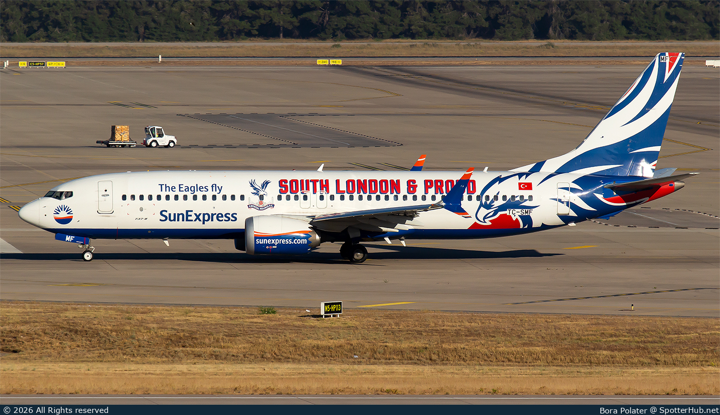 Photo of TC-SMF - Boeing 737 MAX 8 operated by SunExpress