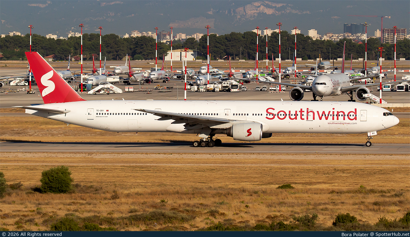 Photo of TC-GRY - Boeing 777-312 operated by Southwind Airlines