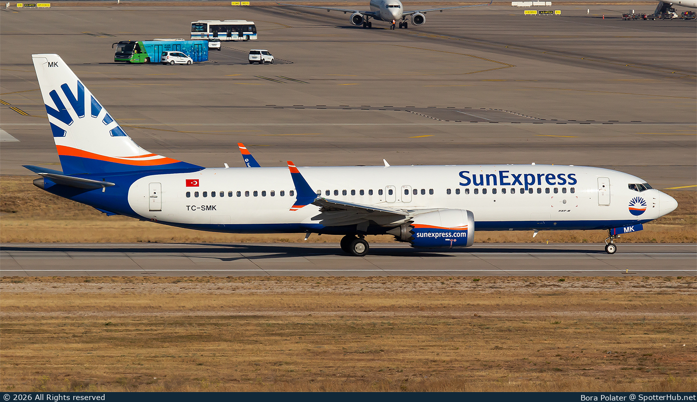 Photo of TC-SMK - Boeing 737 MAX 8 operated by SunExpress