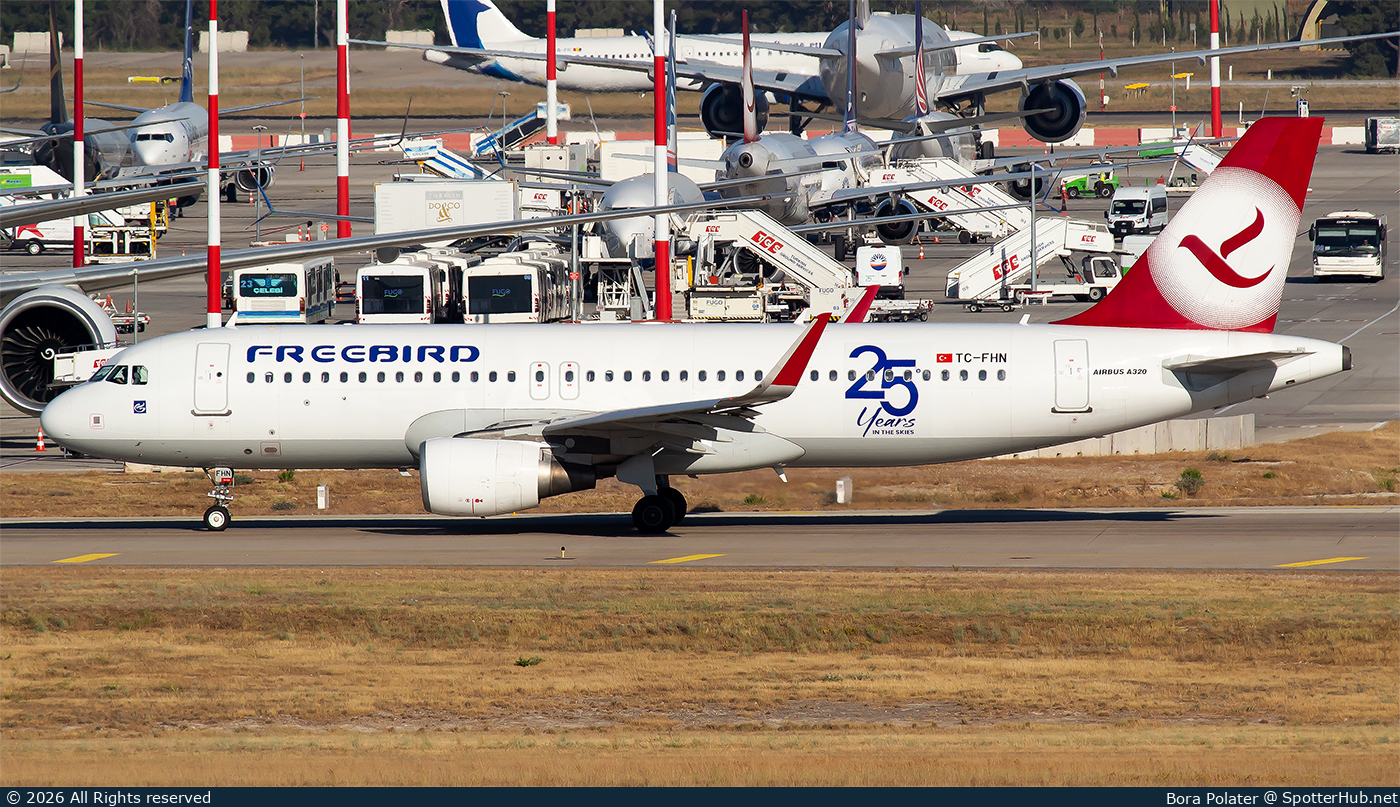 Photo of TC-FHN - Airbus A320-214 operated by Freebird Airlines