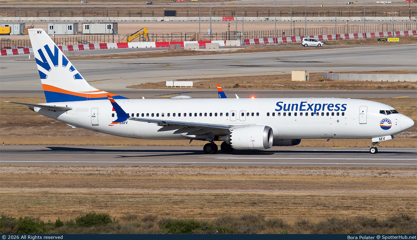 Photo of TC-SMV - Boeing 737 MAX 8 operated by SunExpress