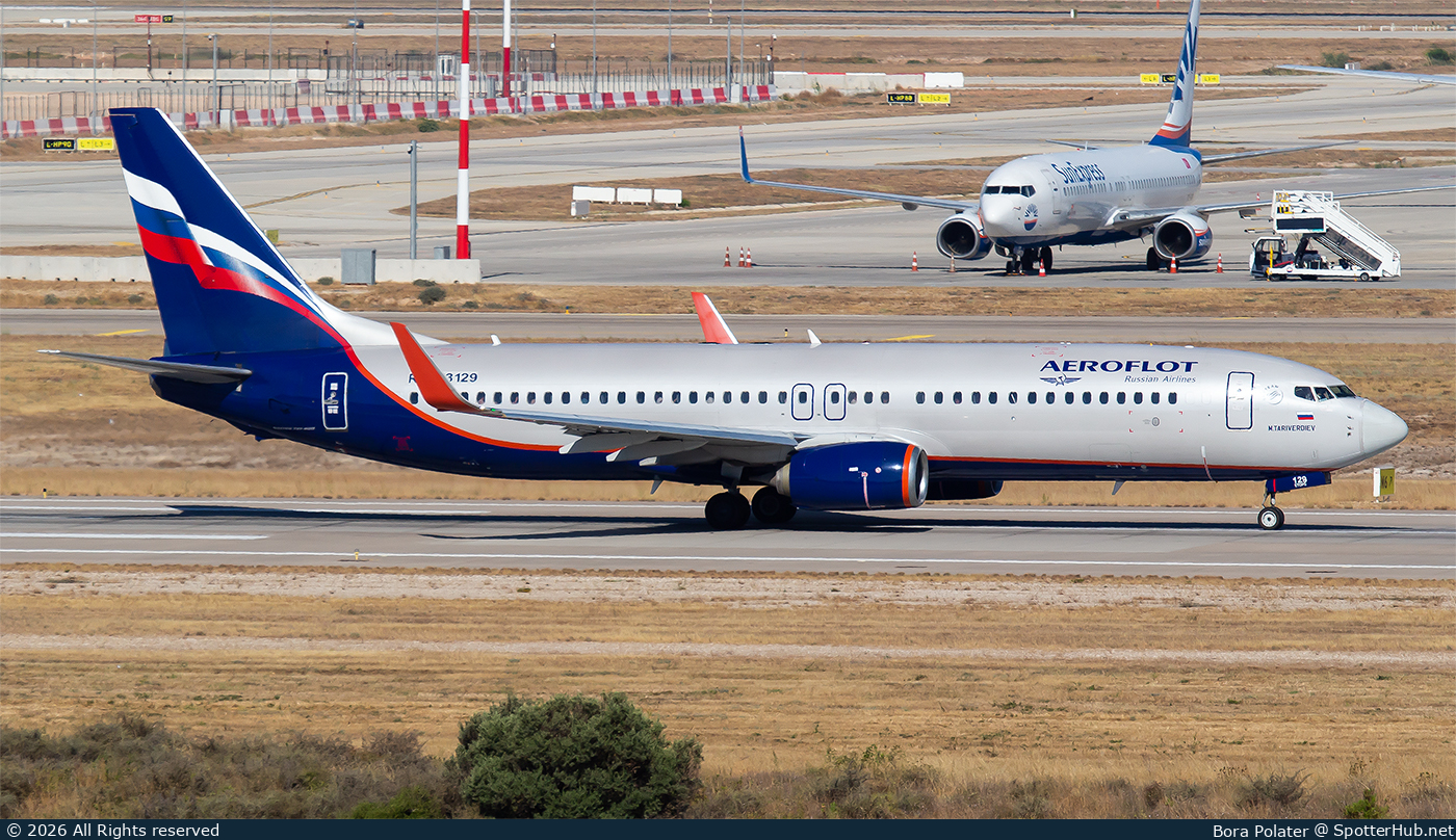 Photo of RA-73129 - Boeing 737-8LJ operated by Aeroflot