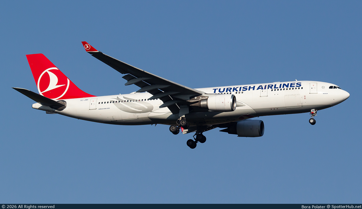 Photo of TC-JND - Airbus A330-203 operated by Turkish Airlines