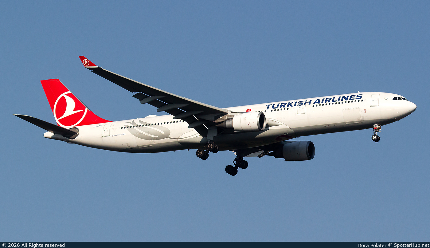 Photo of TC-LNG - Airbus A330-303 operated by Turkish Airlines