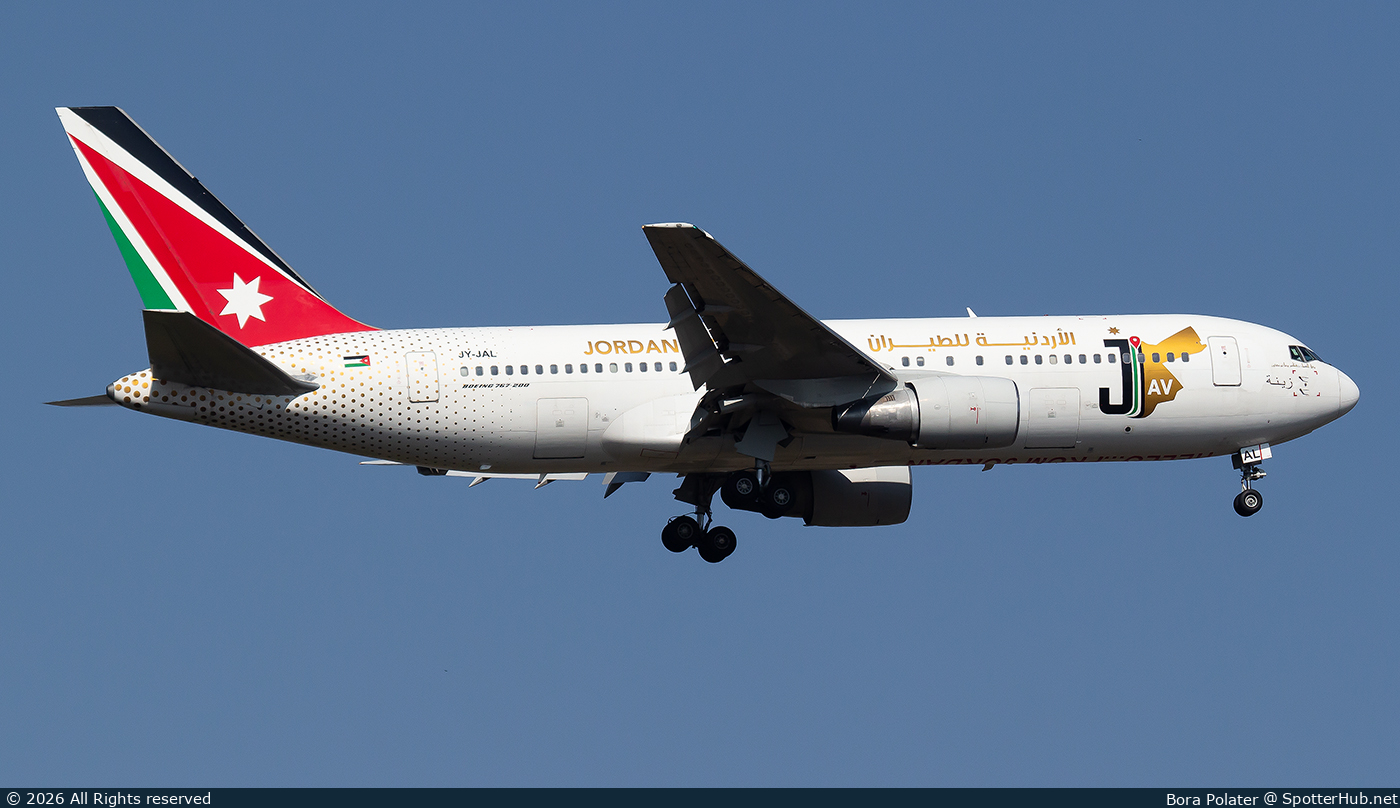 Photo of JY-JAL - Boeing 767-204(ER) operated by Jordan Aviation