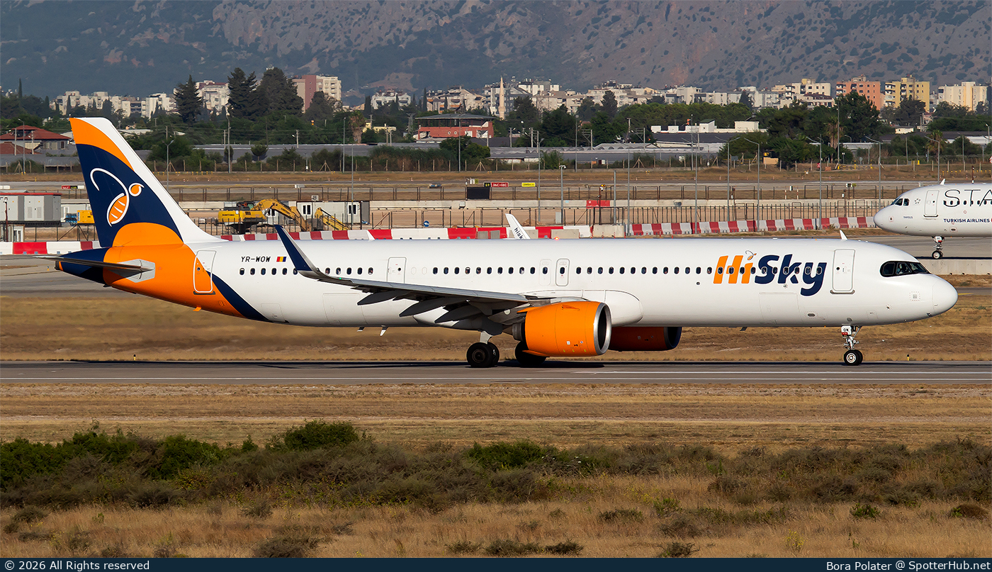 Photo of YR-WOW - Airbus A321-271NX operated by HiSky Europe