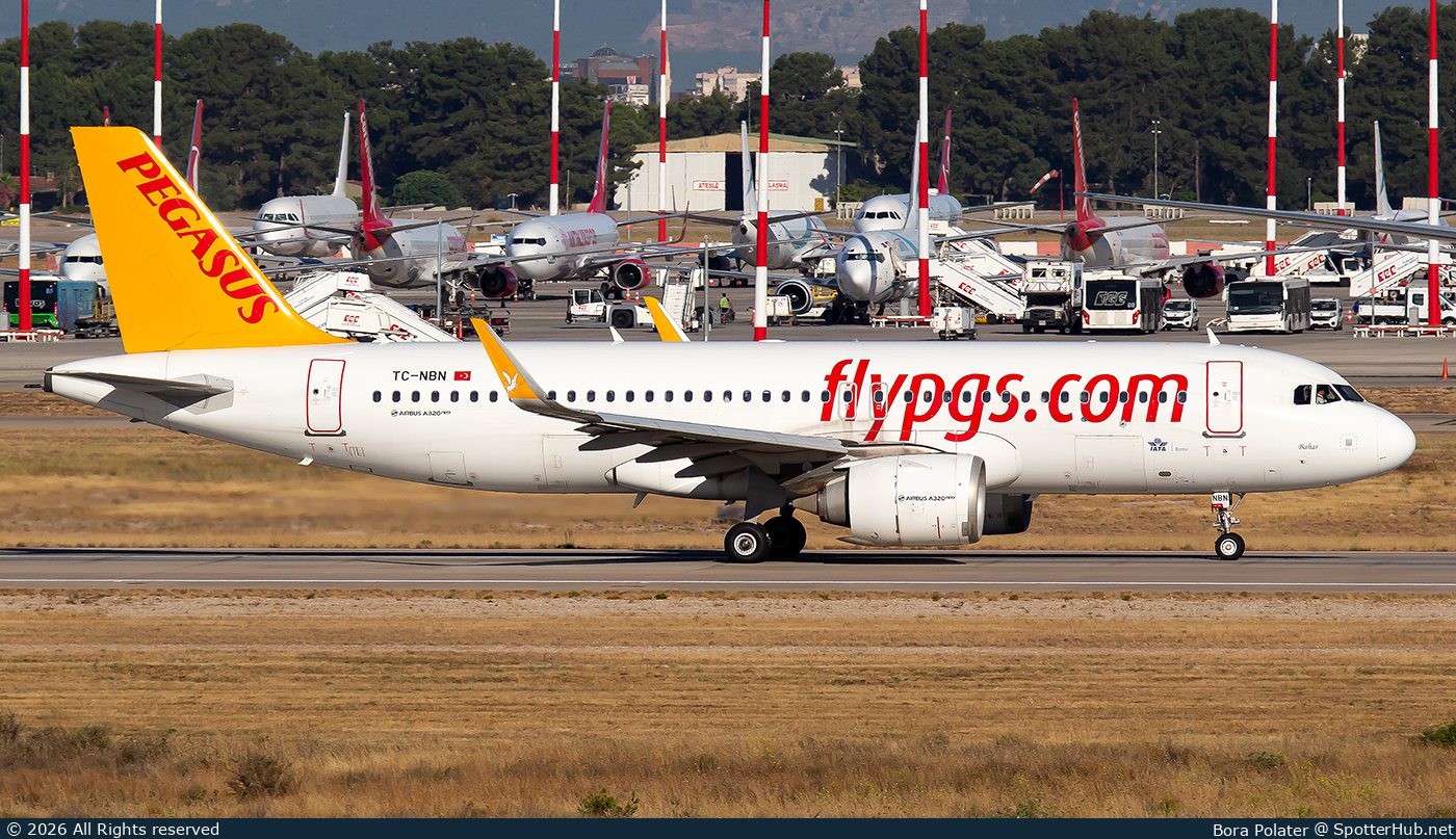 Photo of TC-NBN - Airbus A320-251N operated by Pegasus Airlines