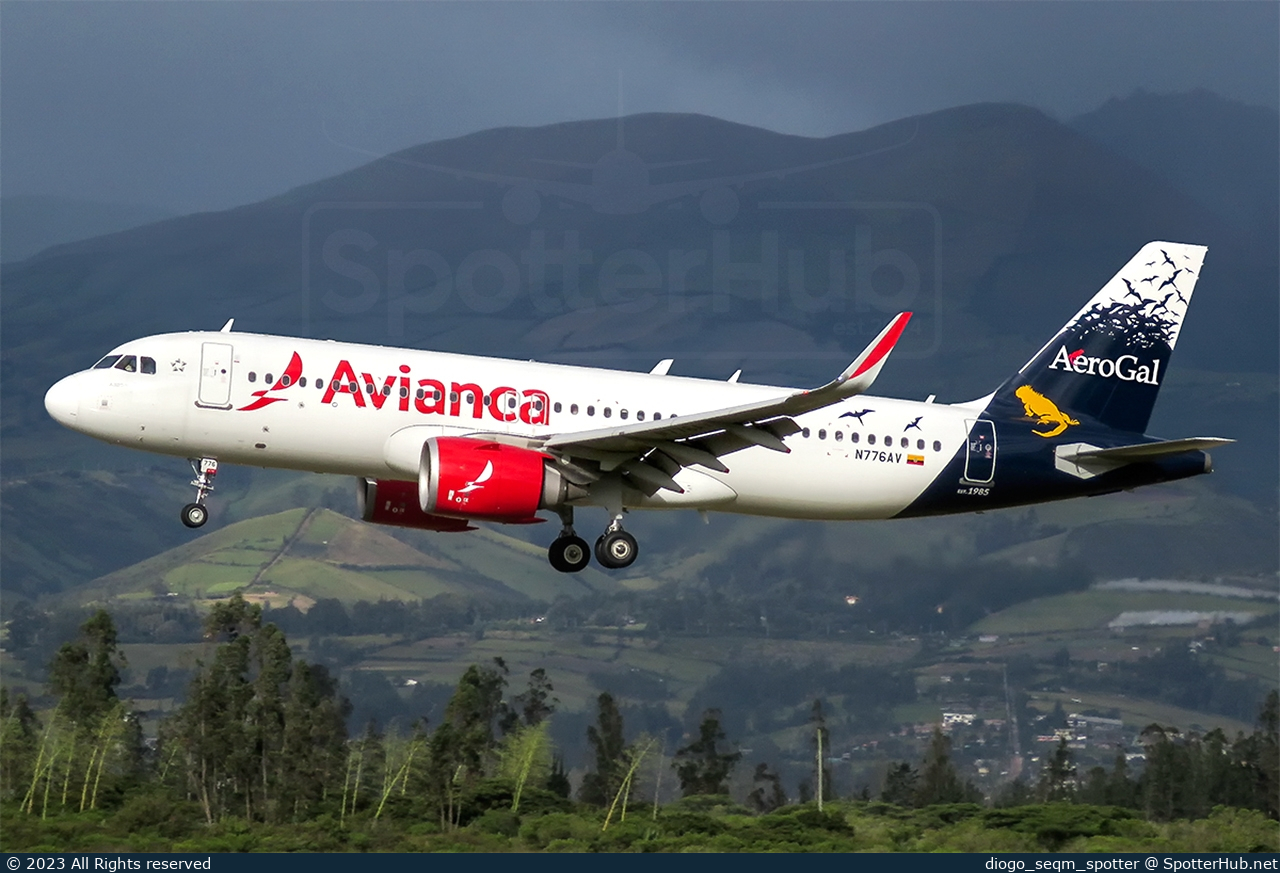 Photo of N776AV - Airbus A320-251N operated by Avianca Ecuador