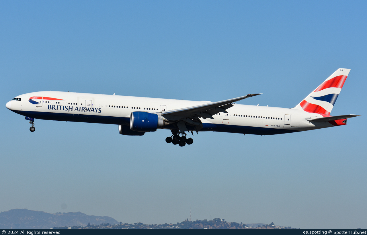 Photo of G-STBA - Boeing 777-336(ER) operated by British Airways