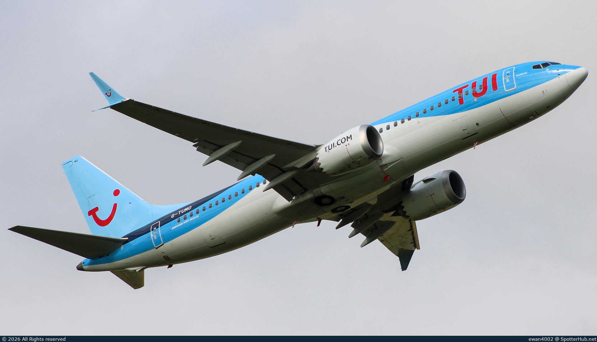Photo of G-TUMO - Boeing 737 MAX 8 operated by TUI Airways