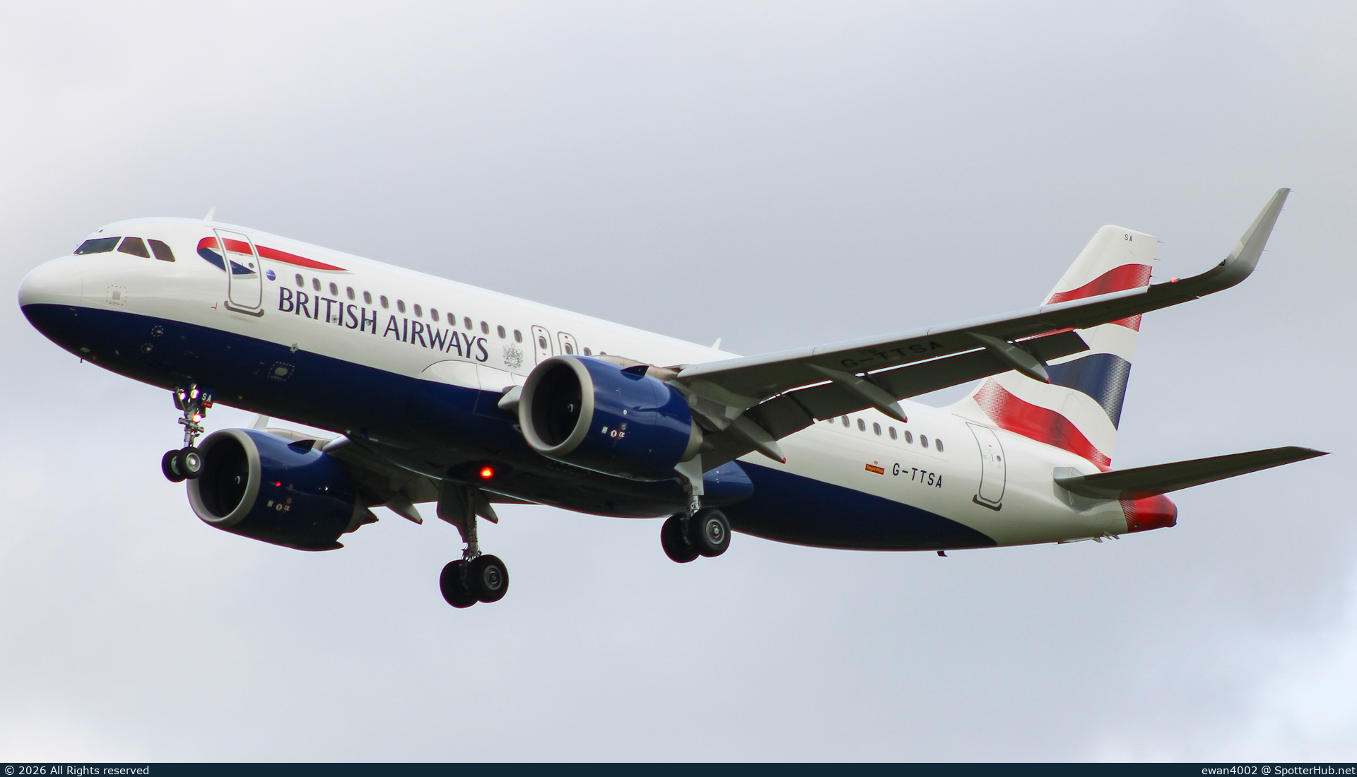Photo of G-TTSA - Airbus A320-251N operated by British Airways