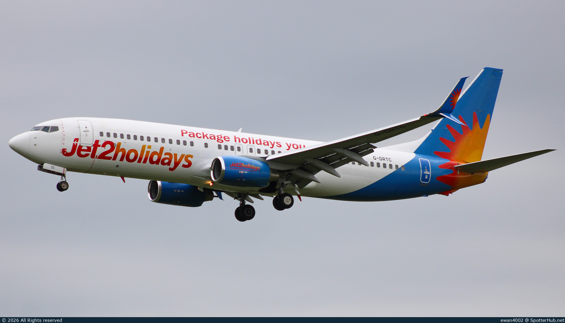 Photo of G-DRTC - Boeing 737-808 operated by Jet2