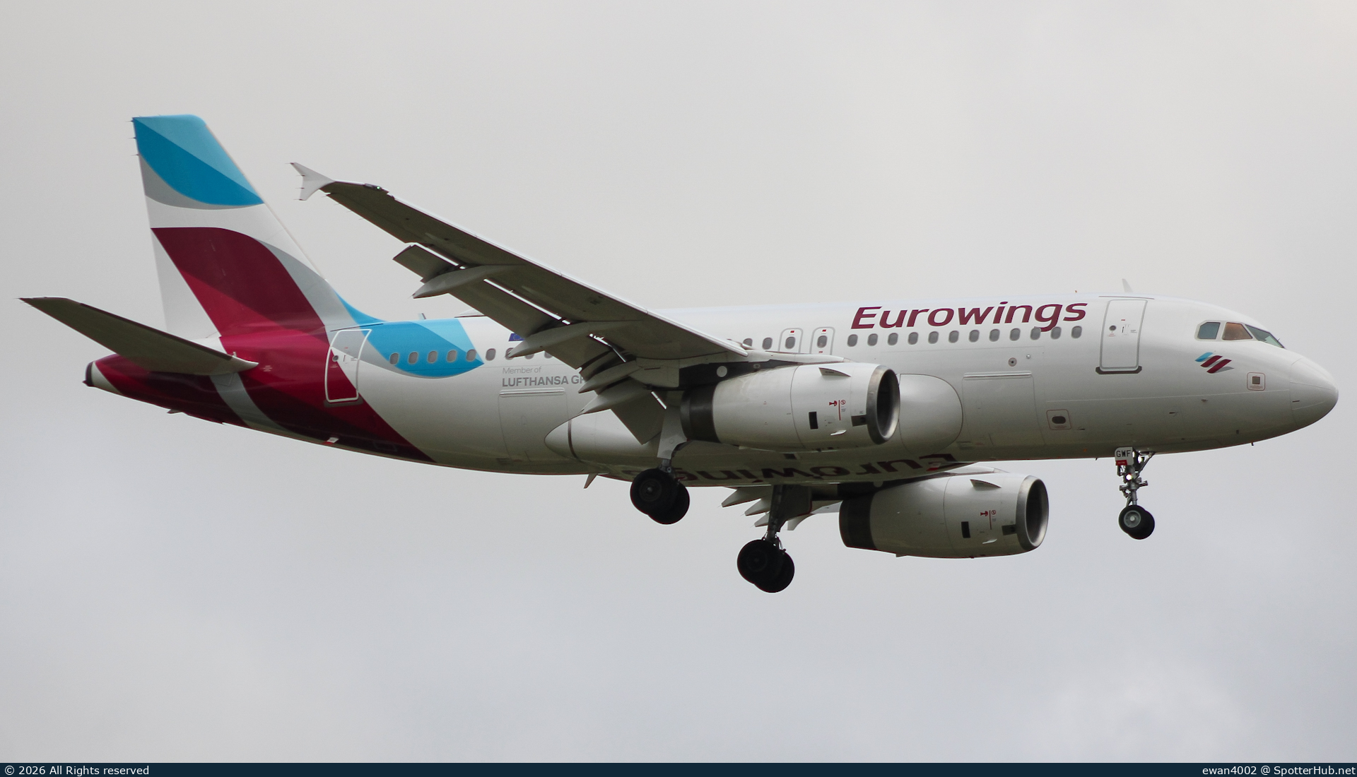 Photo of D-AGWF - Airbus A319-132 operated by Eurowings