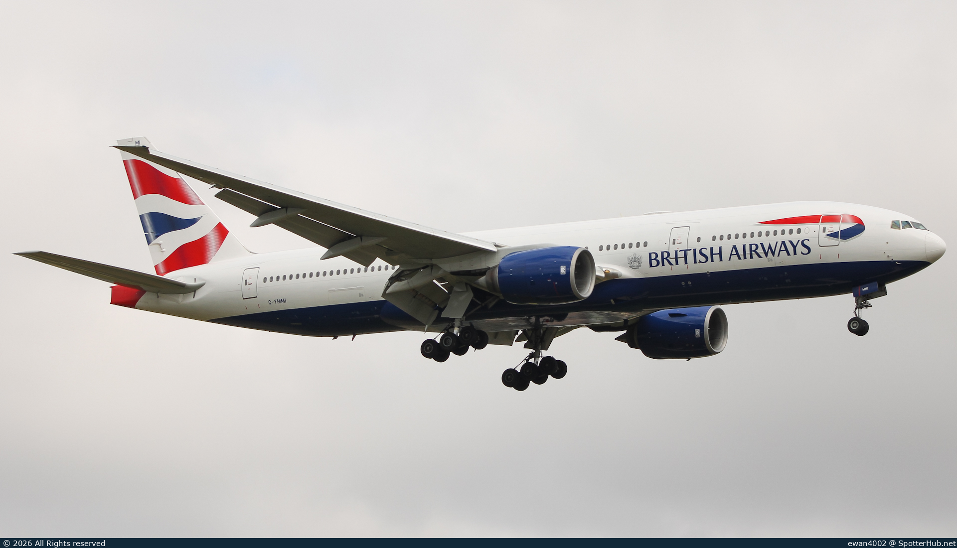 Photo of G-YMMI - Boeing 777-236(ER) operated by British Airways