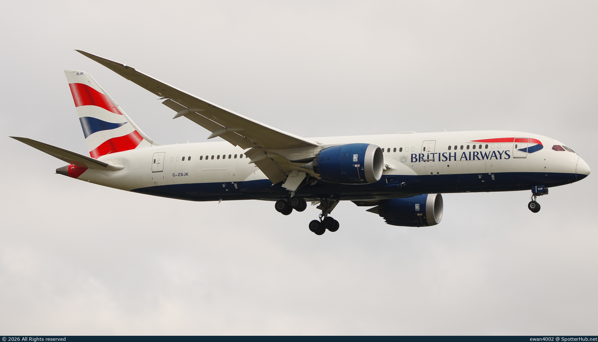 Photo of G-ZBJK - Boeing 787-8 Dreamliner operated by British Airways