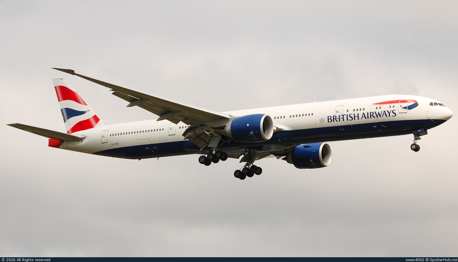 Photo of G-STBO - Boeing 777-336(ER) operated by British Airways