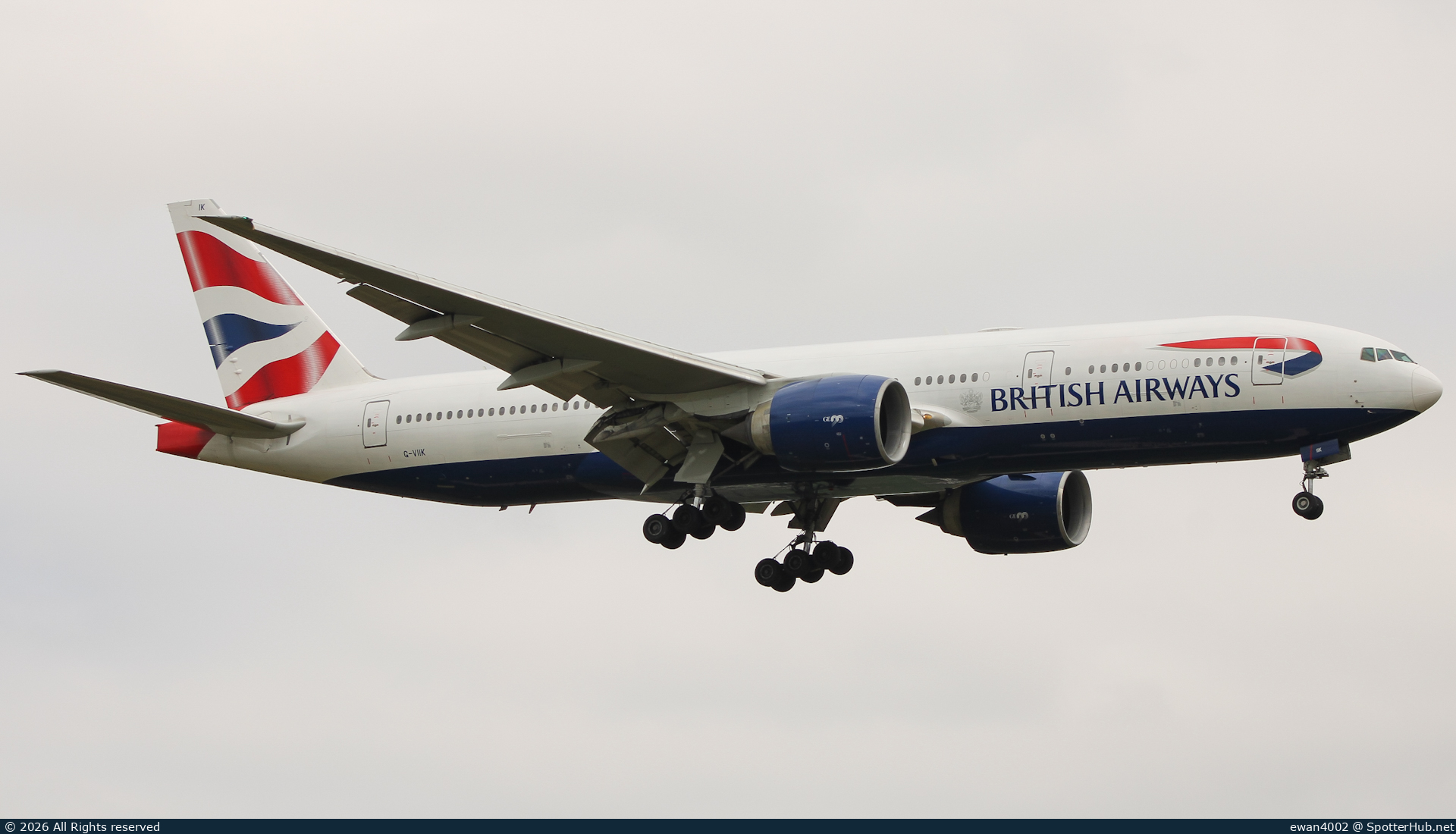 Photo of G-VIIK - Boeing 777-236(ER) operated by British Airways