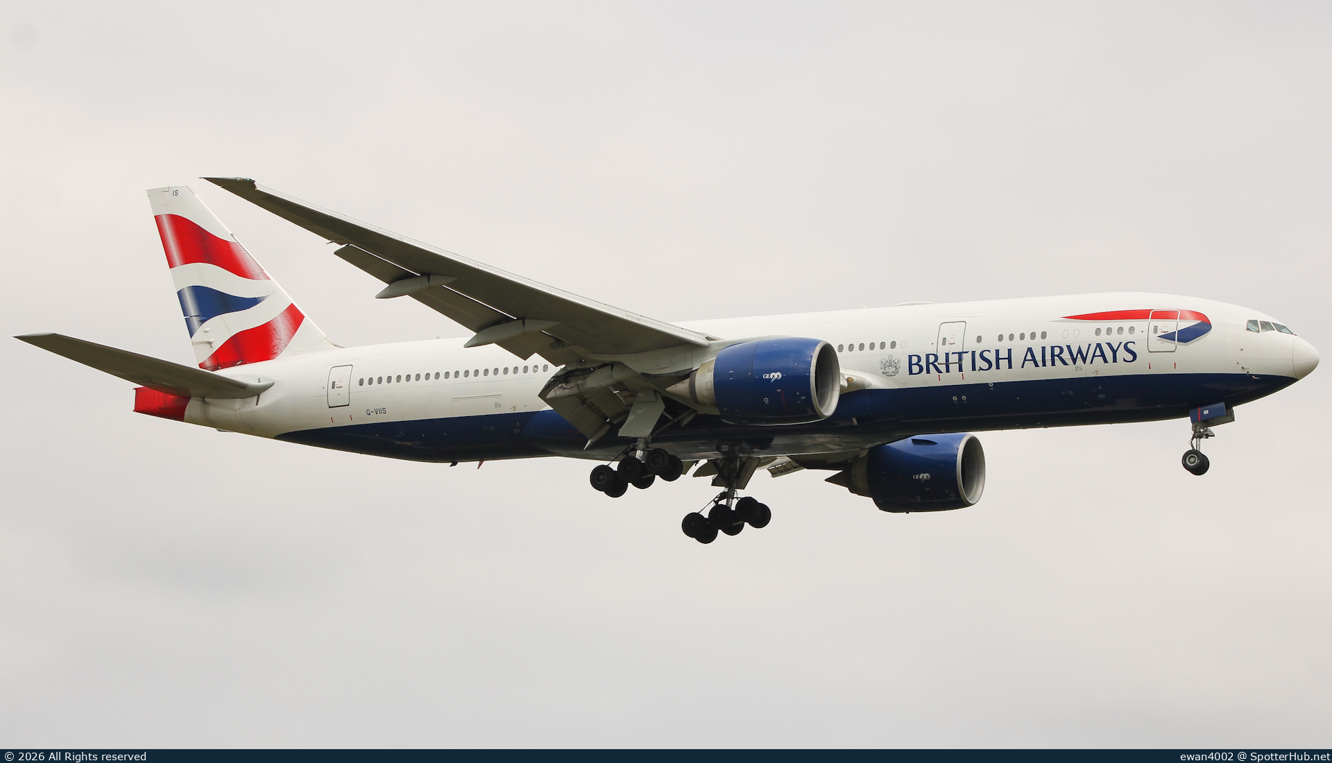 Photo of G-VIIS - Boeing 777-236(ER) operated by British Airways