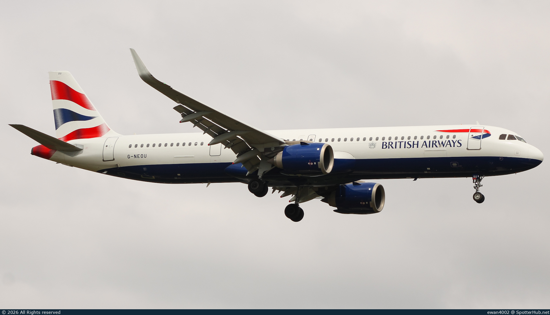 Photo of G-NEOU - Airbus A321-251NX operated by British Airways