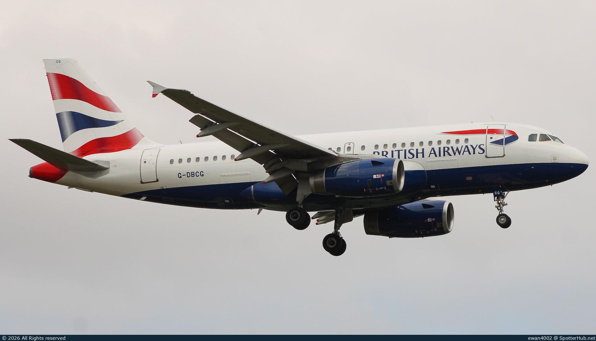 Photo of G-DBCG - Airbus A319-131 operated by British Airways