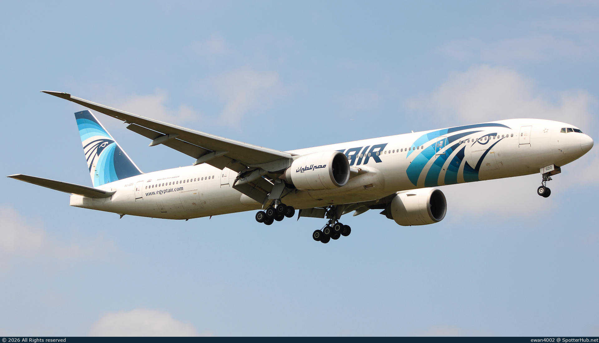 Photo of SU-GDO - Boeing 777-36N(ER) operated by Egyptair