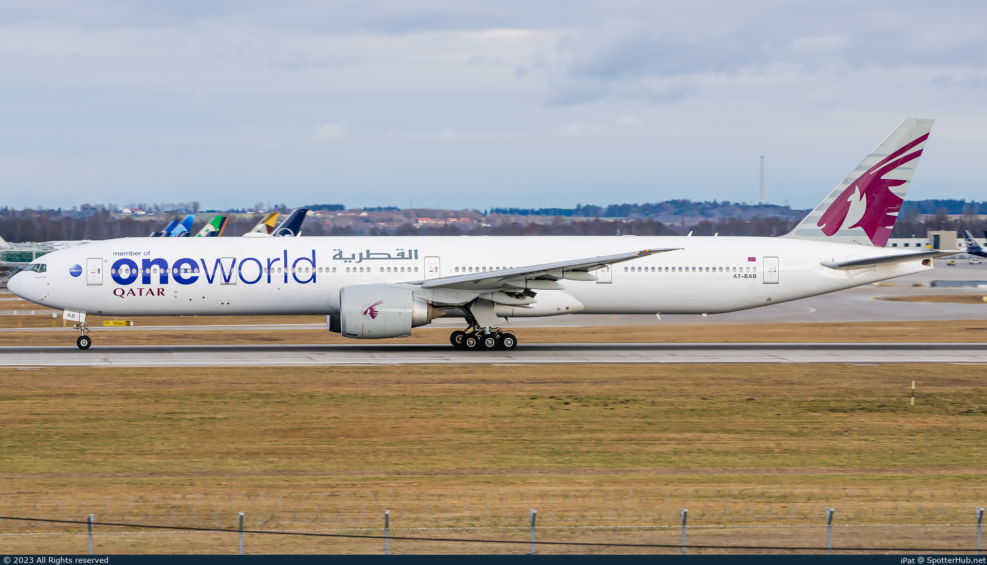 Photo of A7-BAB - Boeing 777-3DZ(ER) operated by Qatar Airways