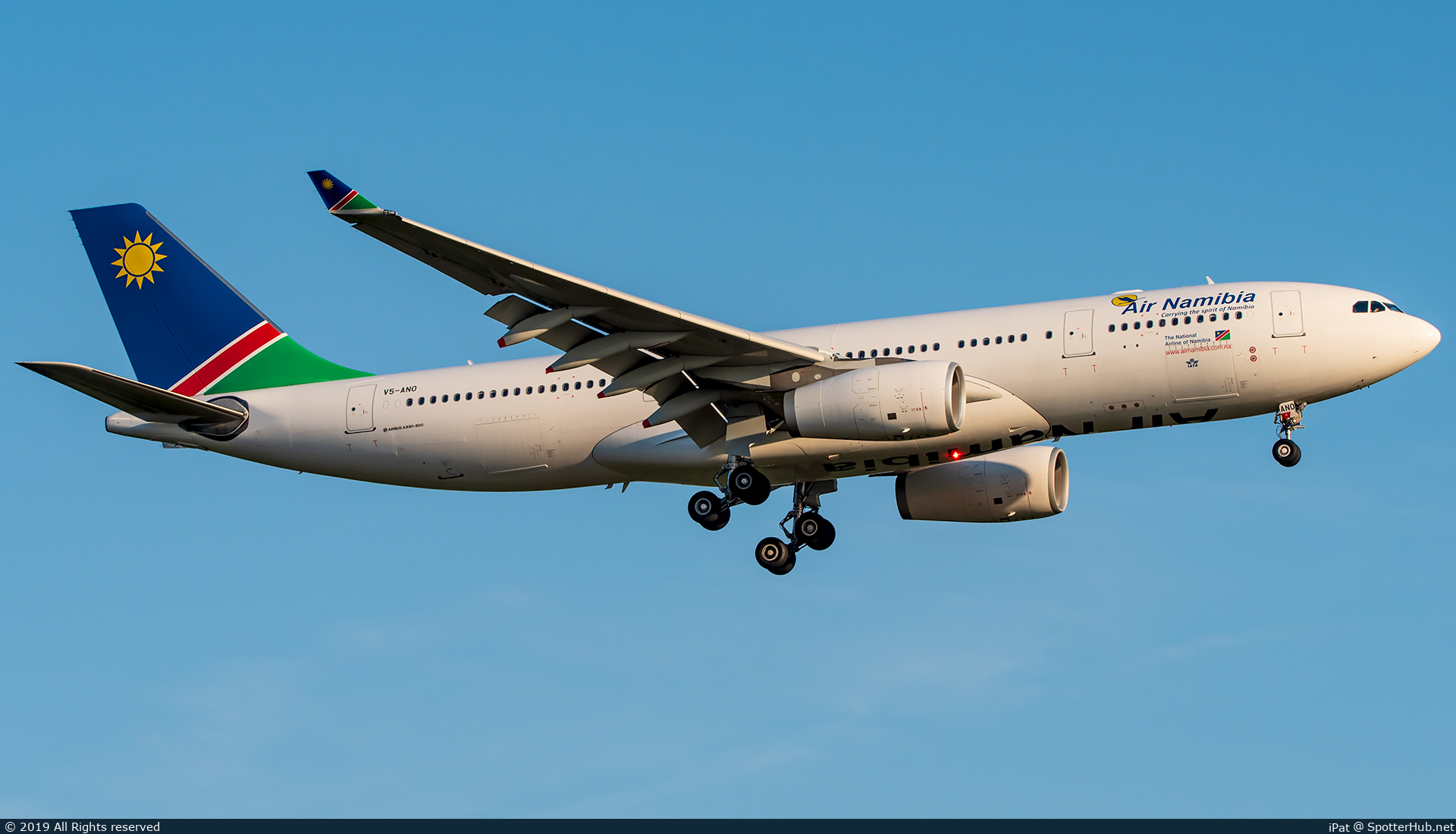 Photo of V5-ANO - Airbus A330-243 operated by Air Namibia