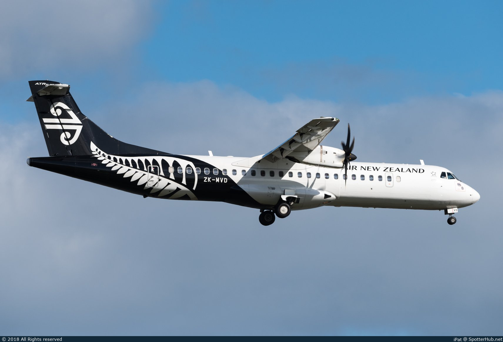 Photo of ZK-MVD - ATR 72-600 operated by Air New Zealand