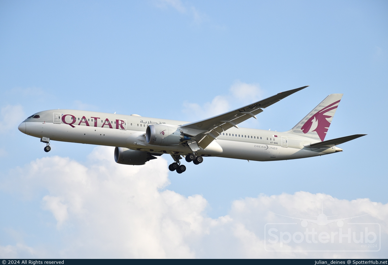 Photo of A7-BHQ - Boeing 787-9 Dreamliner operated by Qatar Airways