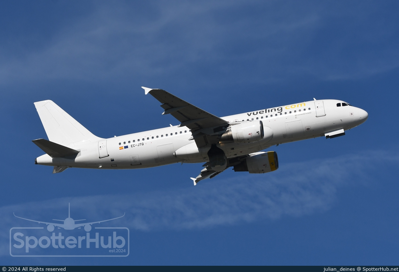 Photo of EC-JTQ - Airbus A320-214 operated by Vueling