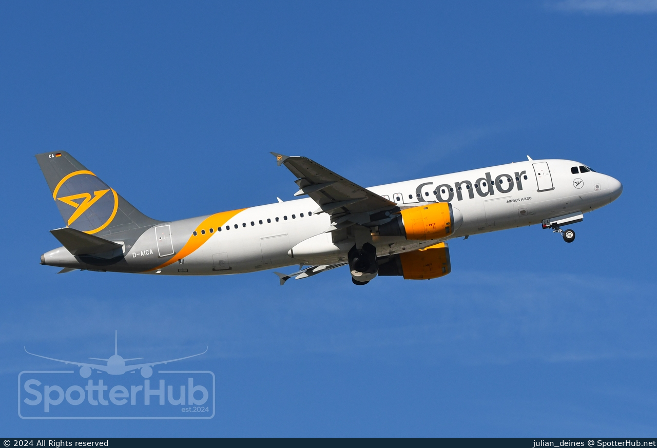 Photo of D-AICA - Airbus A320-212 operated by Condor