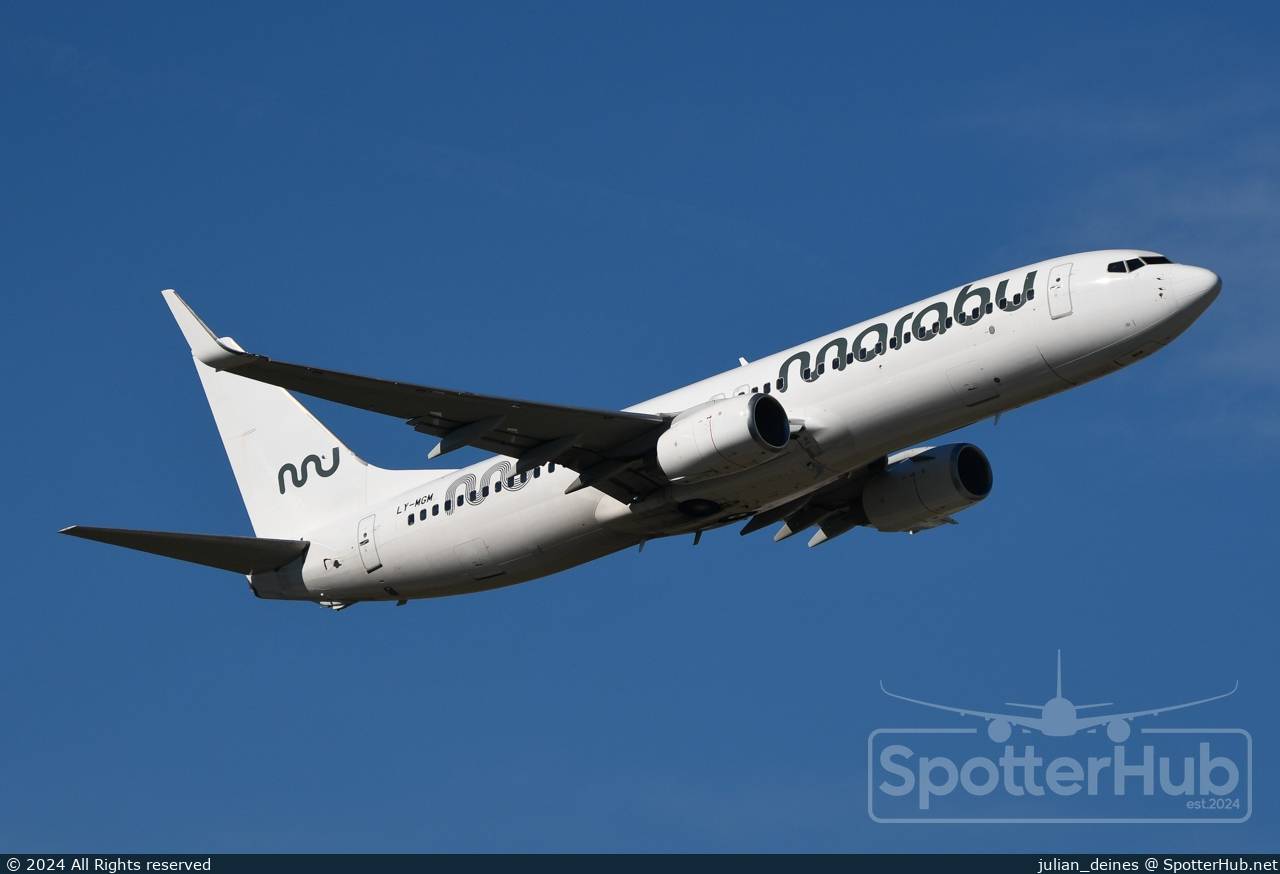 Photo of LY-MGM - Boeing 737-8EH operated by KlasJet