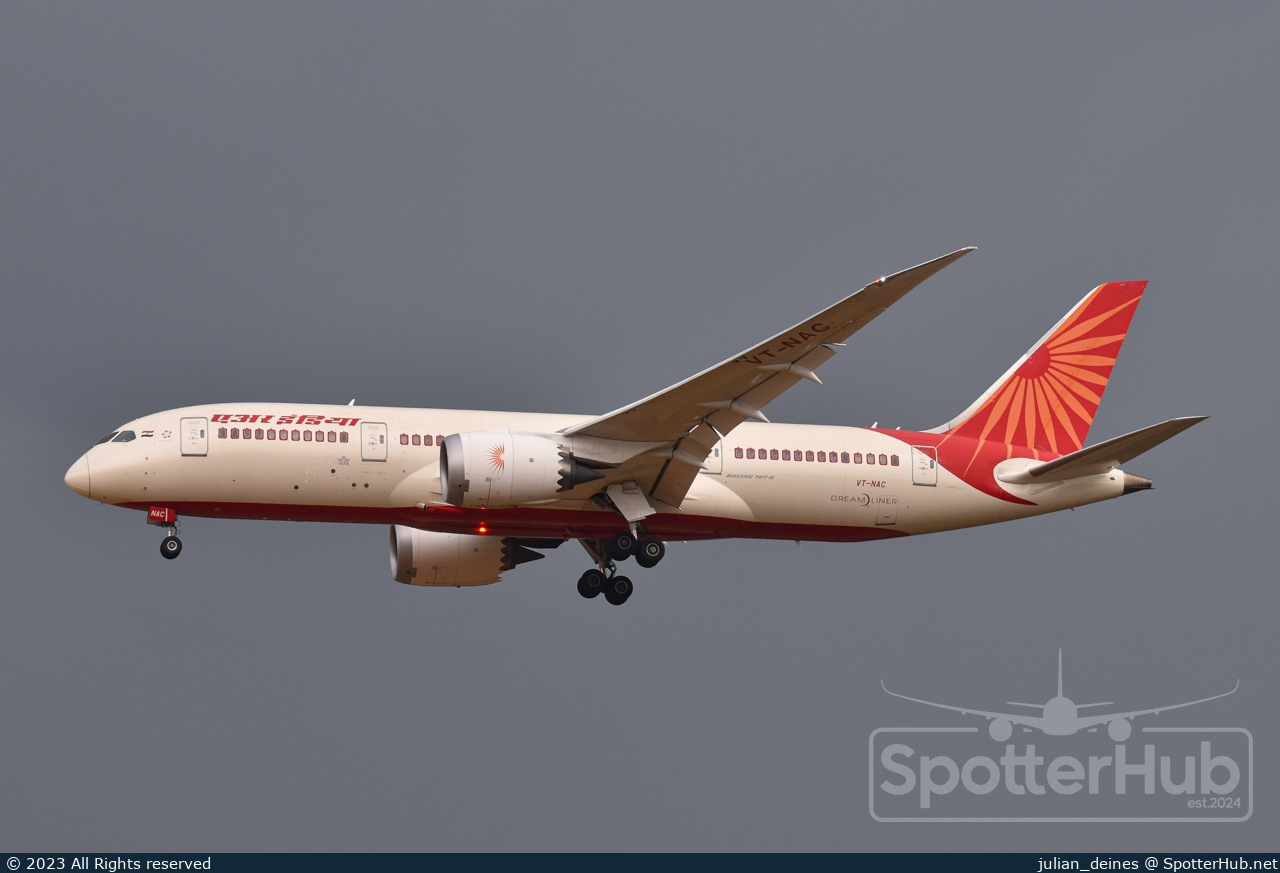 Photo of VT-NAC - Boeing 787-8 Dreamliner operated by Air India