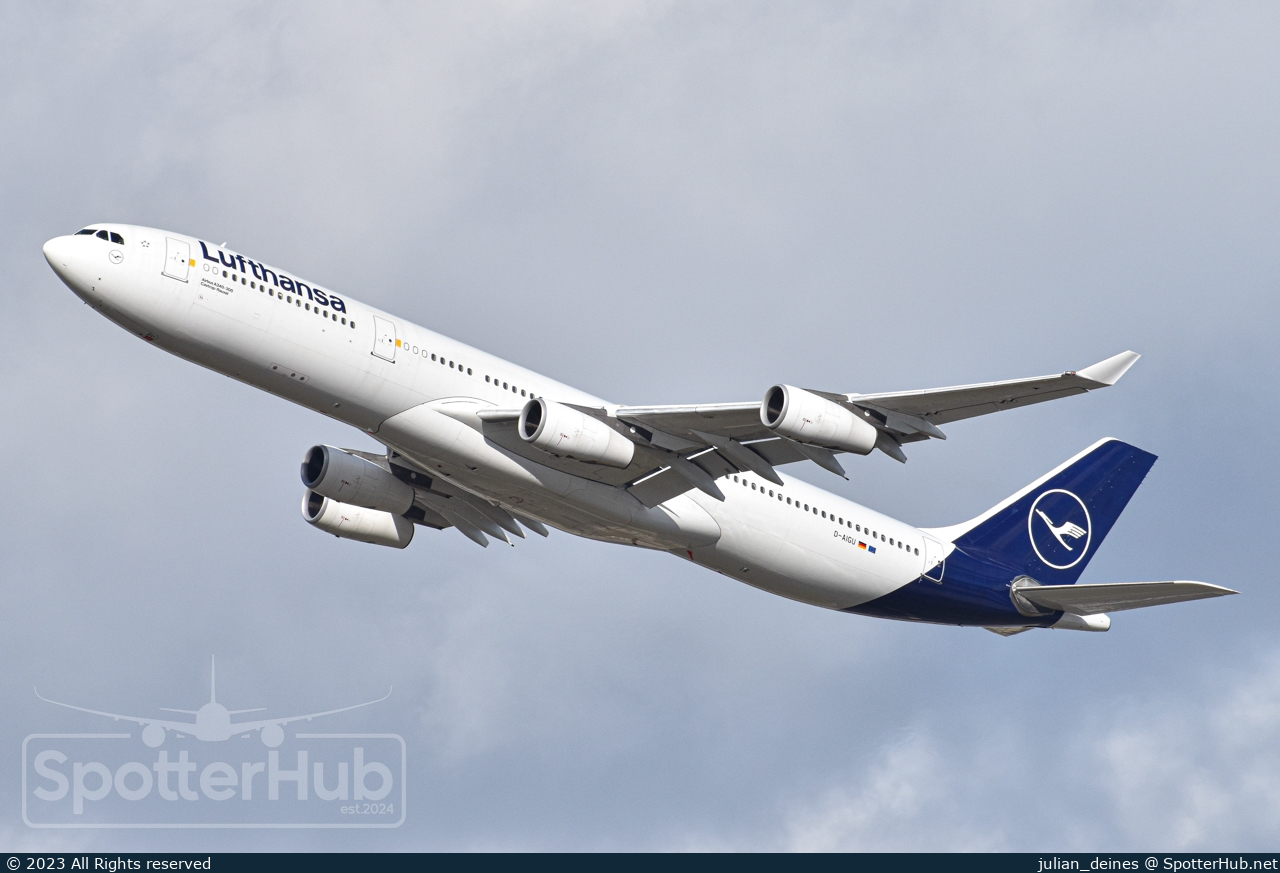 Photo of D-AIGU - Airbus A340-313 operated by Lufthansa
