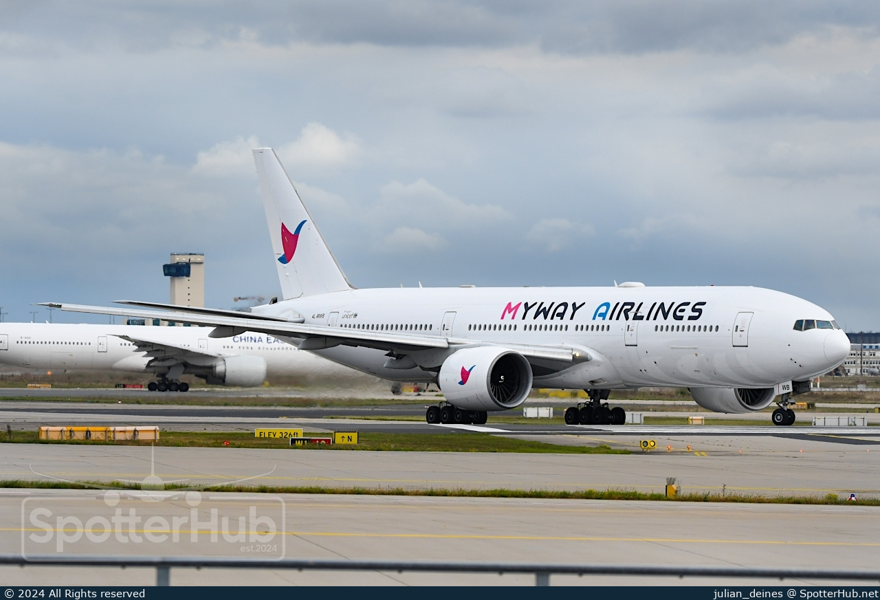 Photo of 4L-MWB - Boeing 777-246(ER) operated by MyWay Airlines