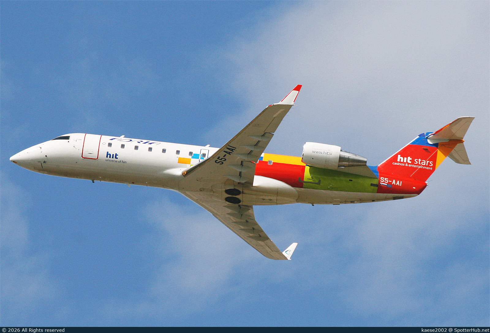 Photo of S5-AAI - Bombardier CRJ-200LR operated by Adria Airways