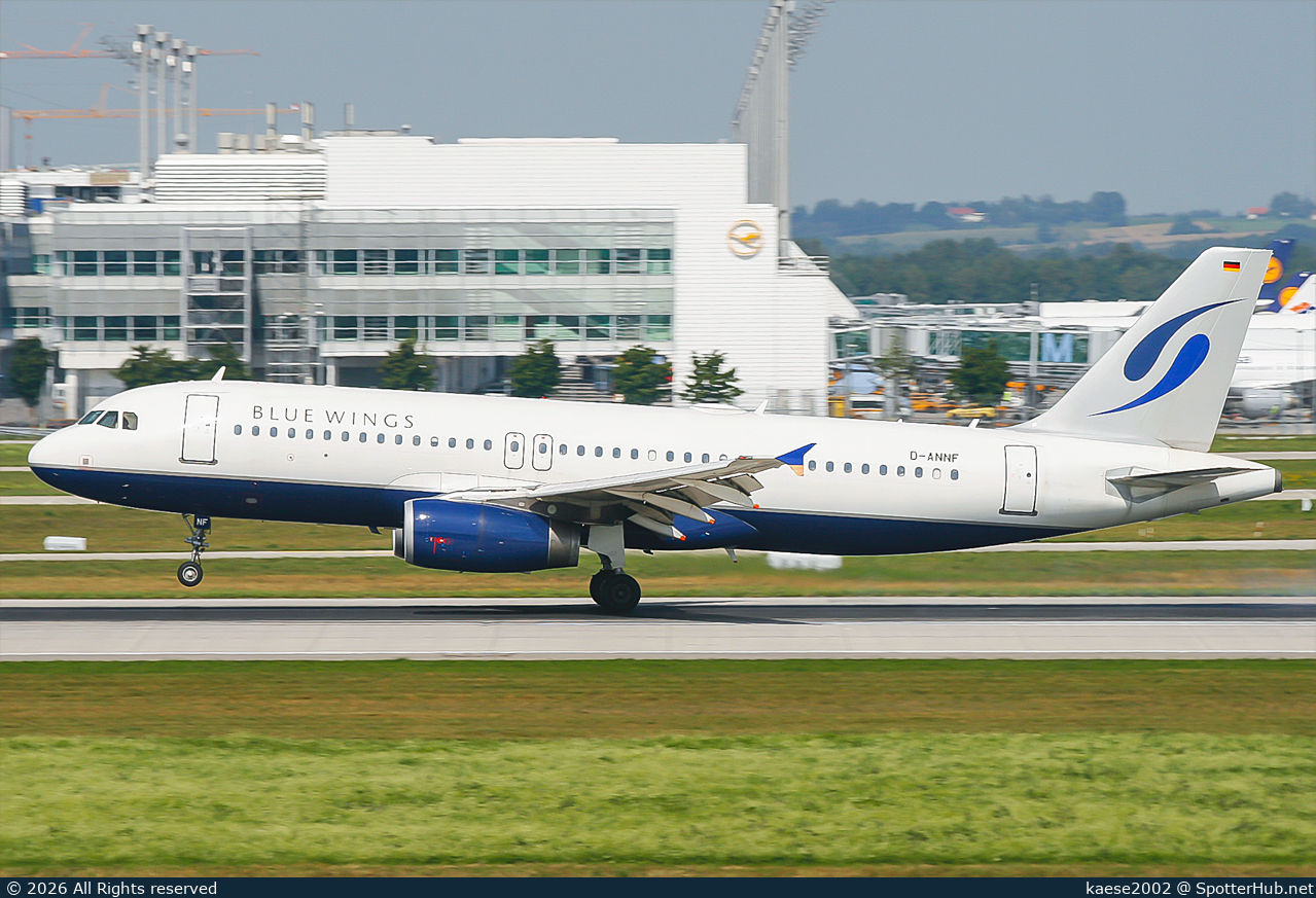 Photo of D-ANNF - Airbus A320-232 operated by Blue Wings