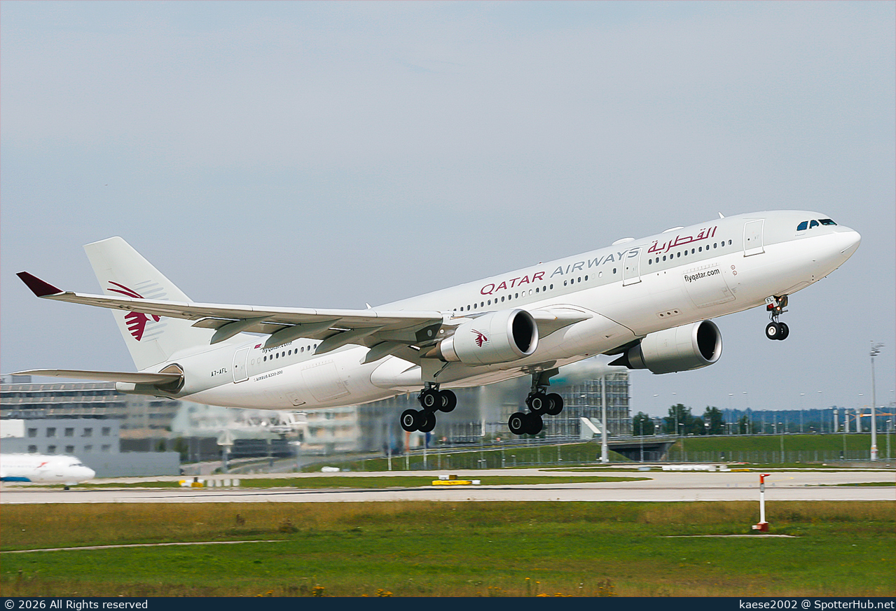 Photo of A7-AFL - Airbus A330-203 operated by Qatar Airways