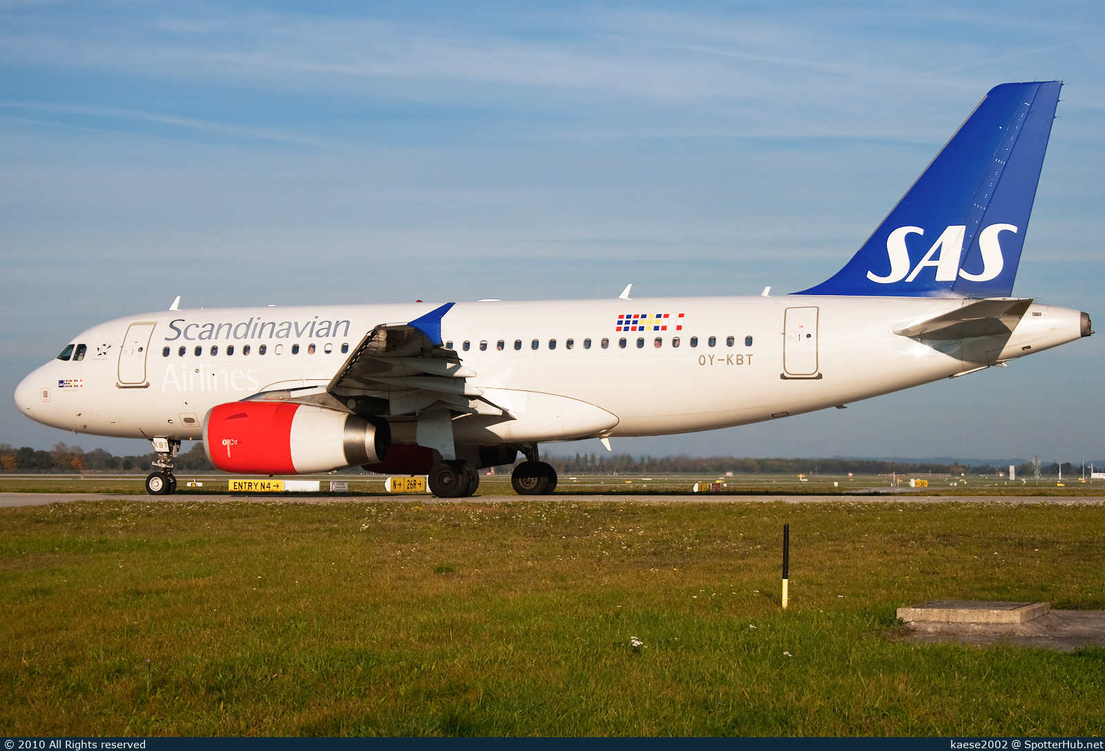 Photo of OY-KBT - Airbus A319-131 operated by SAS Scandinavian Airlines