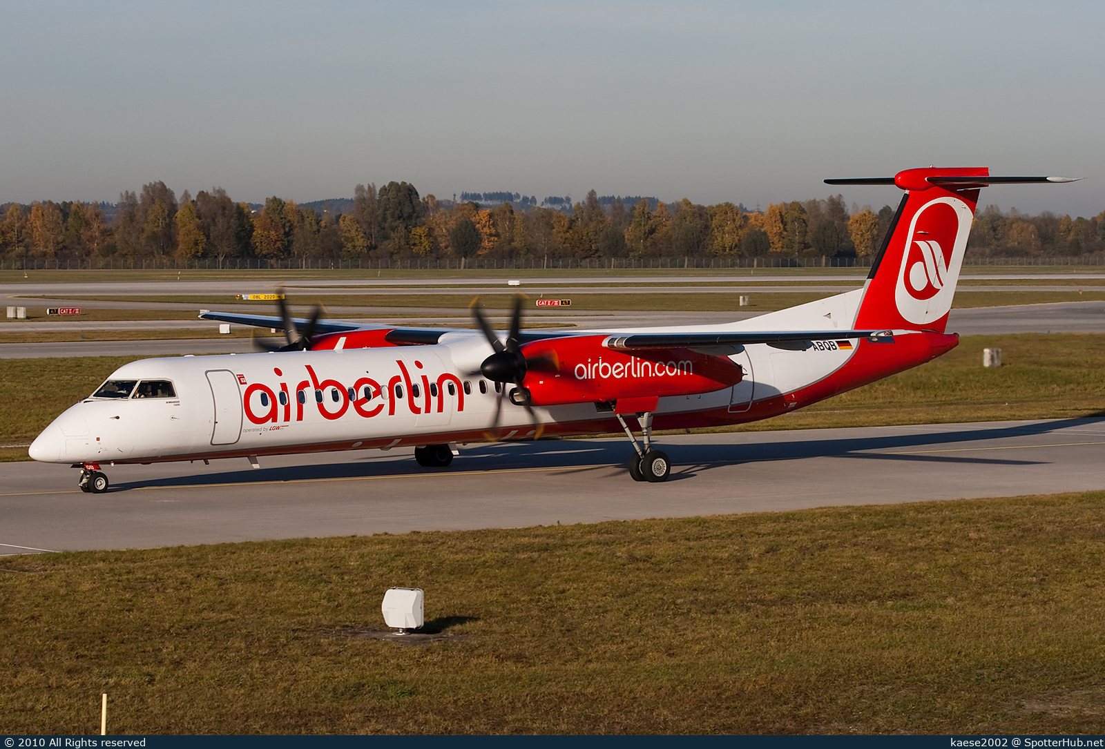 Photo of D-ABQB - Bombardier DHC-8-402 Dash 8 Q400 operated by Air Berlin (opb LGW Luftfahrtgesellschaft Walter)