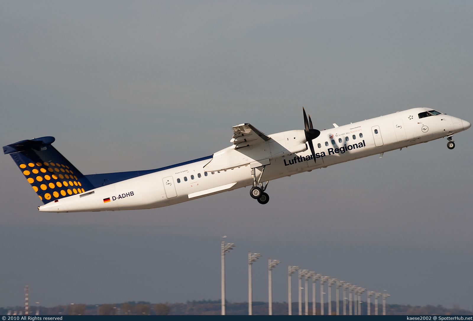 Photo of D-ADHB - Bombardier DHC-8-402 Dash 8 Q400 operated by Lufthansa Regional (opb Augsburg Airways)
